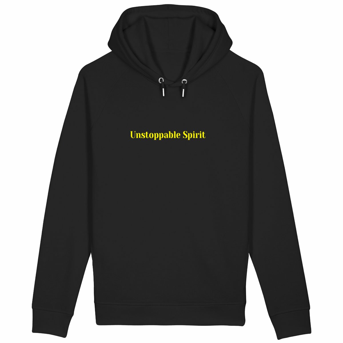 Unstoppable Spirit Hoodie – Fortune in Motion Edition - front_black
