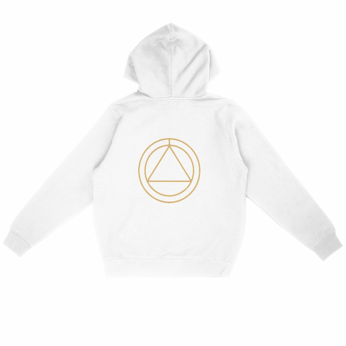 Golden Phoenix Hoodie – Rise in Strength, Shine in Style - back_white
